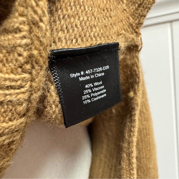 Jenni Kayne Everyday Sweater Long Sleeve Knit Pullover Wool Blend Brown Medium M - Picture 10 of 15